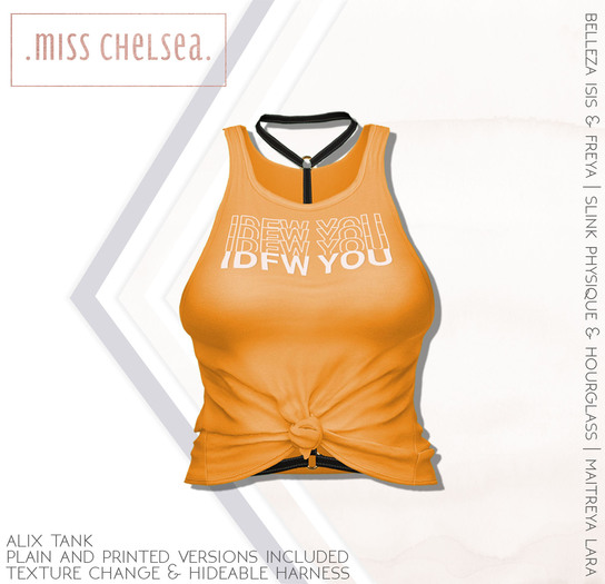 .miss chelsea. Alix Tank Yellow