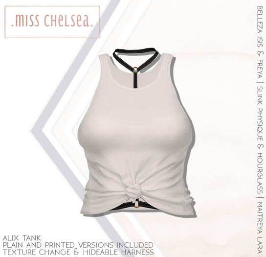 .miss chelsea. Alix Tank White