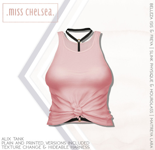 .miss chelsea. Alix Tank Pink