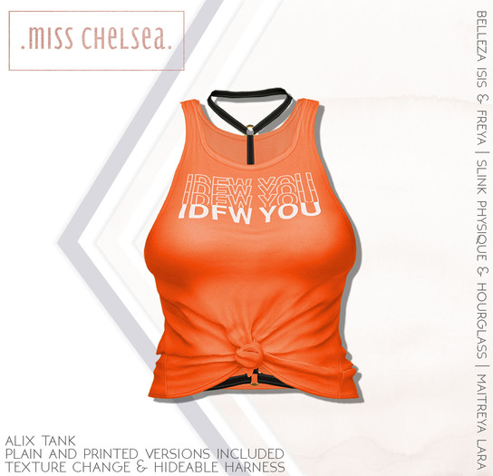 .miss chelsea. Alix Tank Orange