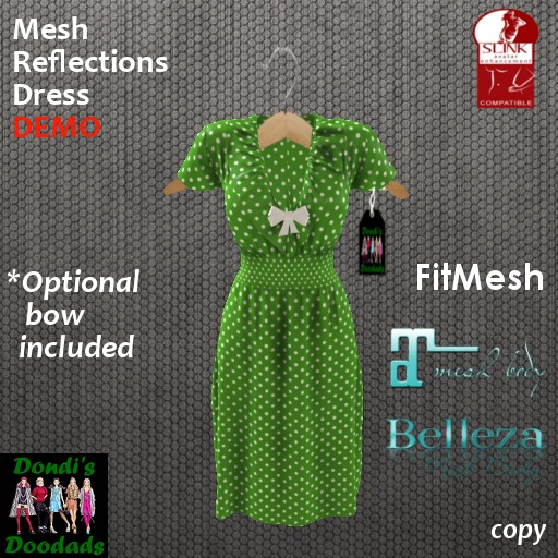 Dondi's Doodads Mesh Reflections Dress DEMO