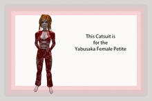 Yabusaka Female Petite Red lace catsuit