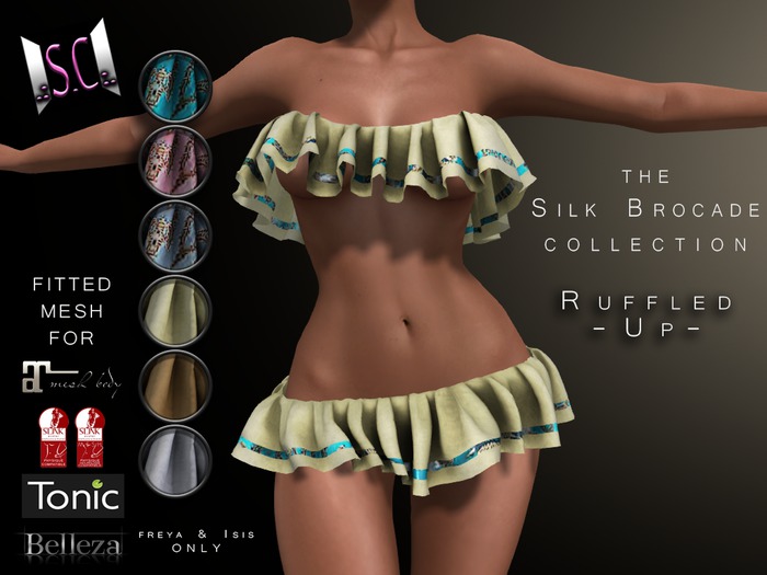 .:S.C:. Ruffled Up - Silk Brocade