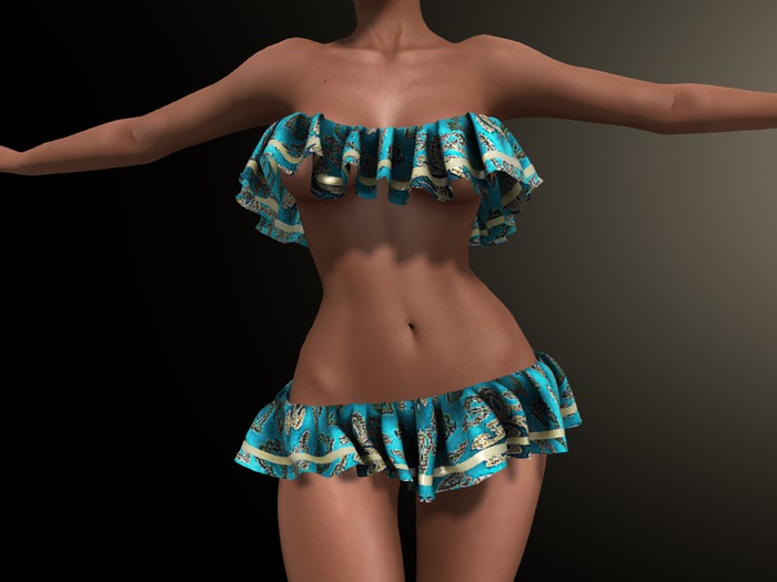 .:S.C:. Ruffled Up - Silk Brocade DEMO