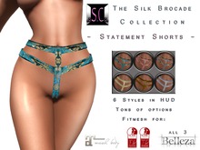 .:S.C:. Statement Shorts - Silk Brocade