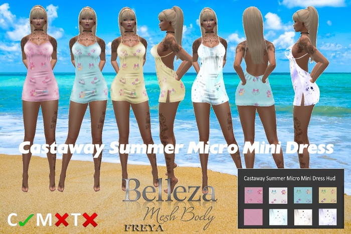 Castaway Summer Micro Mini Dress Freya