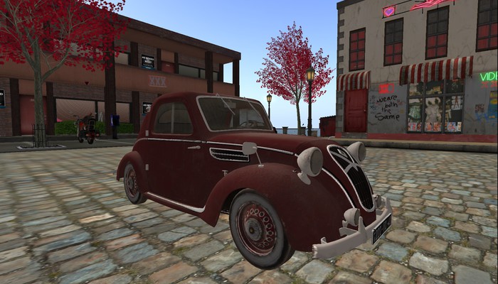 Mesh Vintage Car  ~ Red  ~