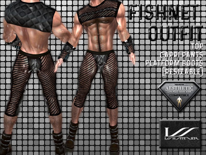 black fishnet outfit