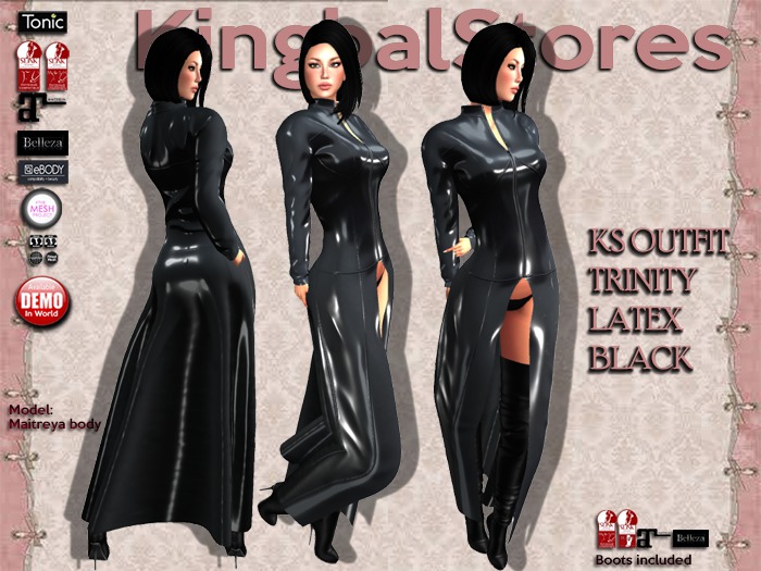 295 KS OUTFIT TRINITY LATEX BLACK
