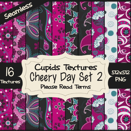 *Cupids Textures * 16 CHEERY DAY SET 2