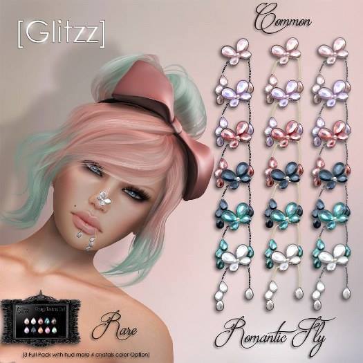 [Glitzz] Romantic Fly - Gold/Green