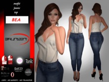 Brunsen! Bea Outfit Jeans and Top White