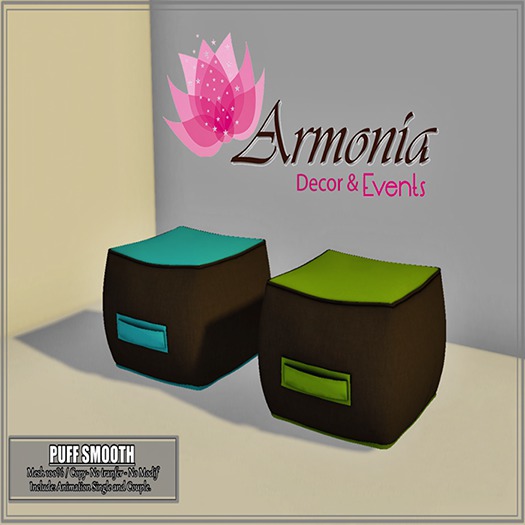 Armonia Decor & Events. Garden Collection - Puff SMOOTH -  BOX