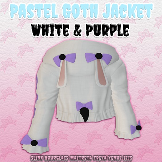 ::LL:: Pastel Goth Jacket  // White & Purple {WEAR TO UNPACK}