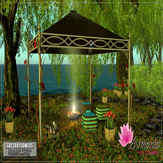 Armonia Decor & Events. Garden Collection -GACEBO FLOWERS- BOX.