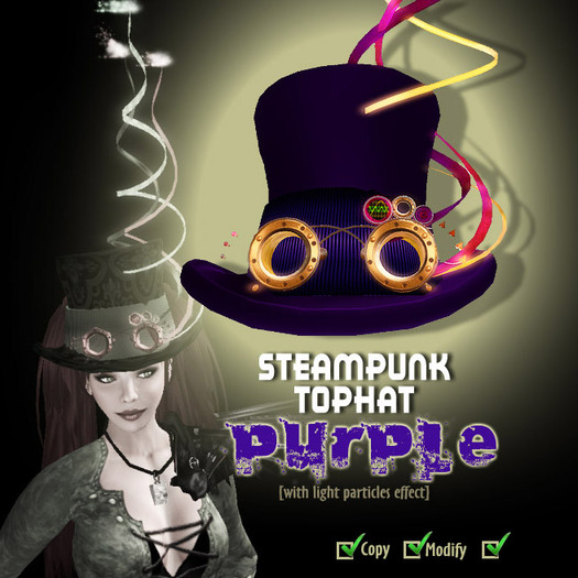 Steampunk TopHat (Purple)