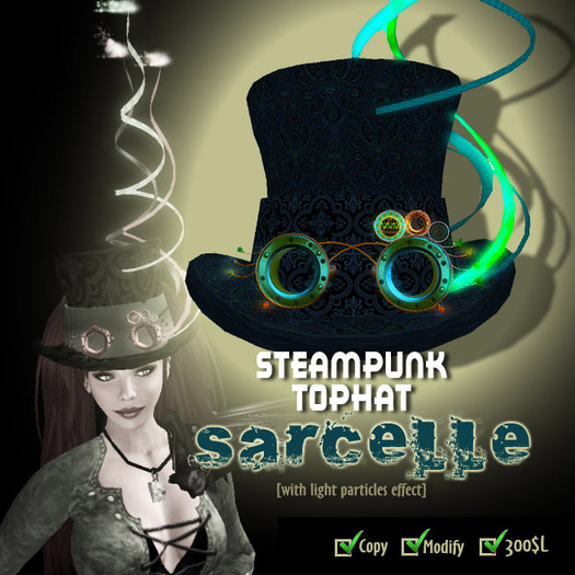 Steampunk TopHat (Sarcelle)