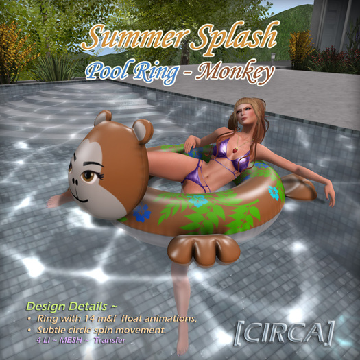 [CIRCA] - "Summer Splash" - Pool Ring - Monkey