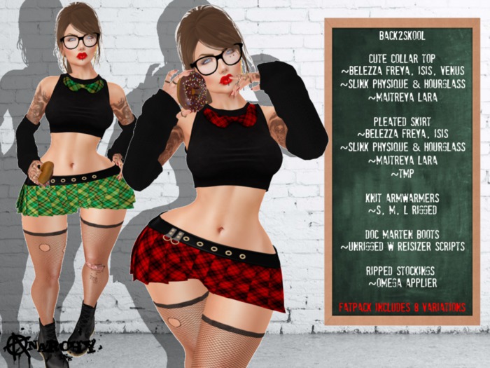 { An@rchy Ink } Skool Girl Outfit - Fatpack - wear