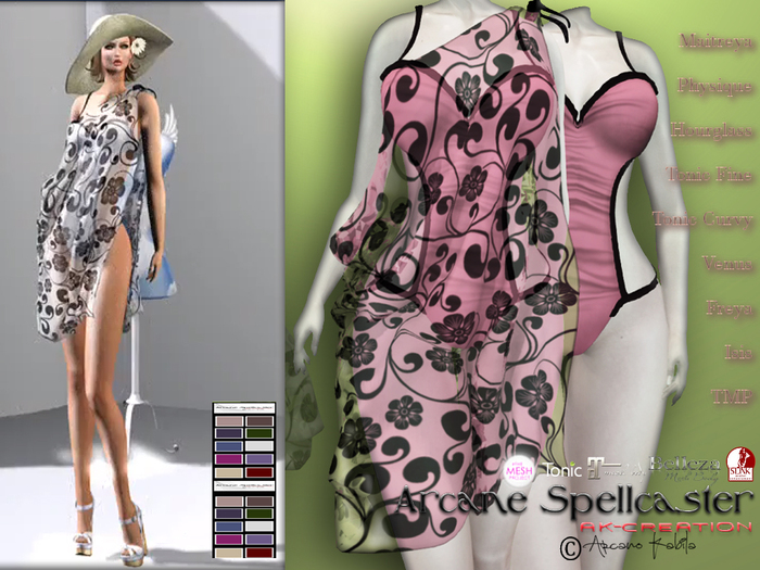 Bag Pareo/Body Aria BENTO *Arcane Spellcaster* Ak-Creations