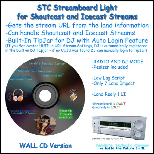STC Streamboard - CD Wall Version - Light