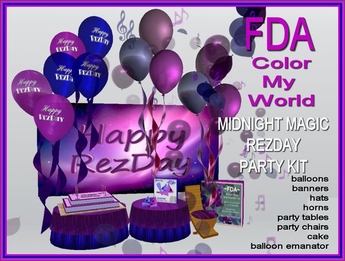 ~FDA~ The Midnight Magic RezDay Party Kit!