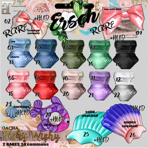 16.ERSCH - Fishy Wishy Gacha MAITREYA Shorts Green