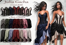 *Sweet Kajira*Julia Upper skirt Grey