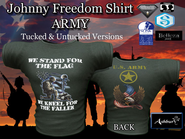 [ASHBURY] Johnny Freedom Shirts-ARMY