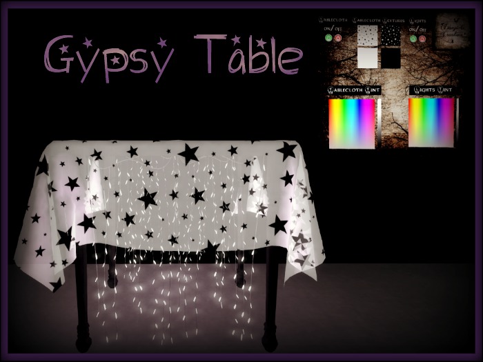 Imagicka Creations - Gypsy Table W/Lights HUD (bag)