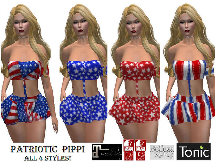 *MM* Pippi Patriotic - All 4 Styles !