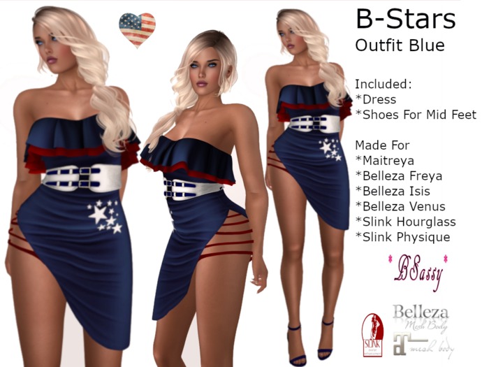 *BSASSY* B-STARS OUTFIT BLUE
