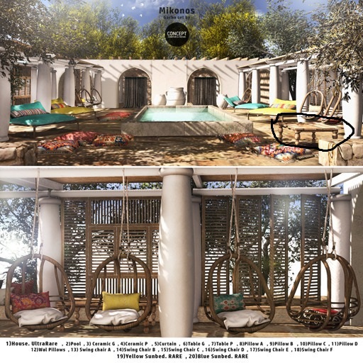 Concept} *07. Mikonos. Table P