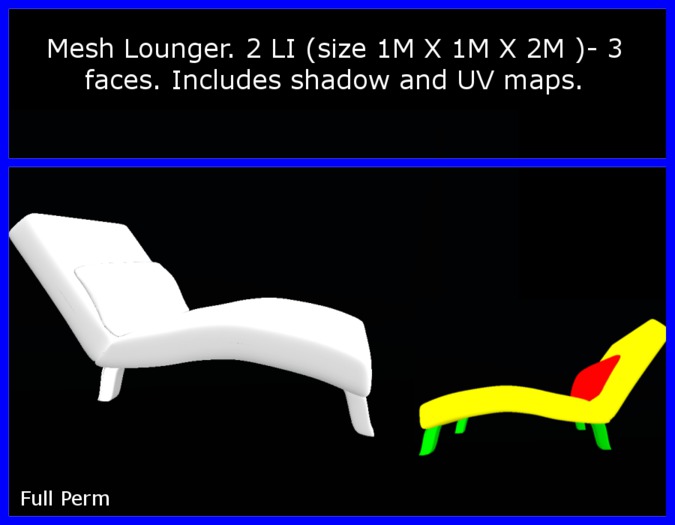 Mesh Lounger 2 Full Perm - boxed