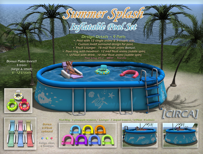 [CIRCA] - "Summer Splash" - Inflatable Pool Set