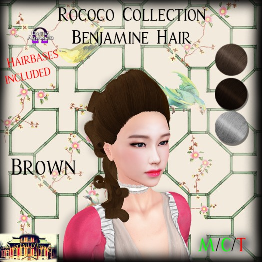 ~CdE~ Rococo Benjamine BROWN Wig