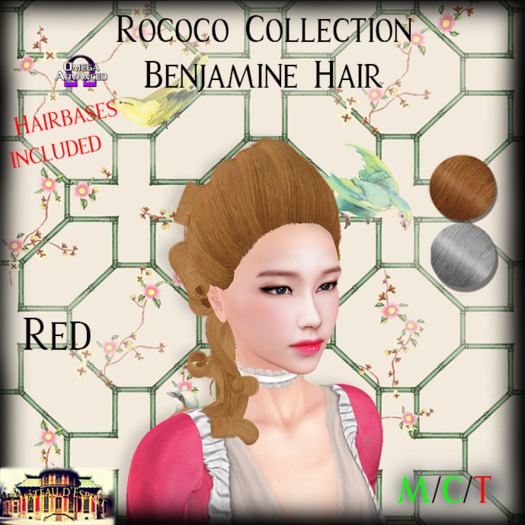 ~CdE~ Rococo Benjamine RED Wig