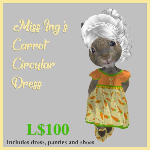 Miss Ing's Dinkie Carrot Circular Dress Set