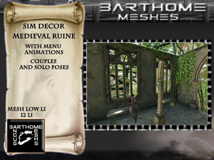 MEDIEVAL GARDEN RUINE