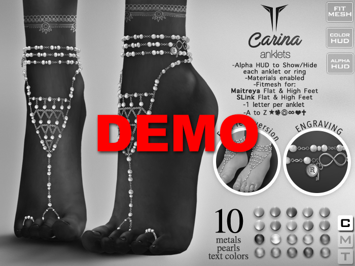 **RE** {DEMO} Carina Anklets BOX