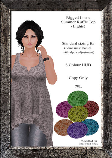 Rigged Summer Ruffle Top (Lights)