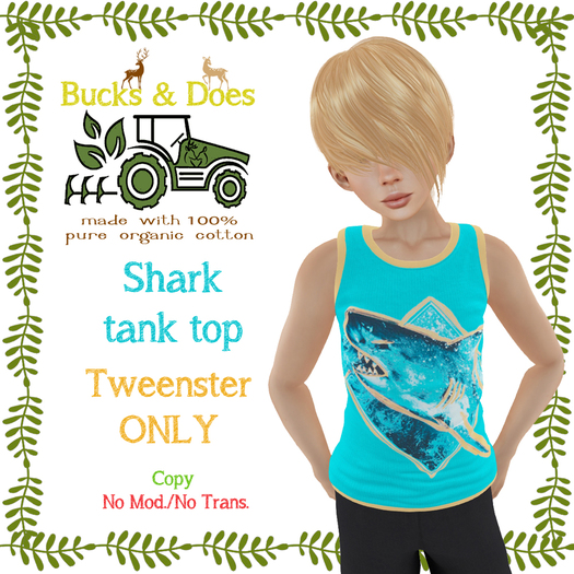 [Bucks & Does] Shark tanktop - Tweenster