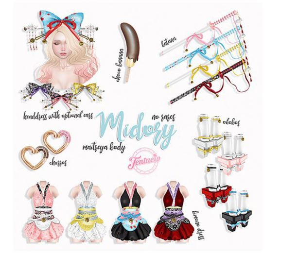 *Tentacio* Midory gacha. Headdress black