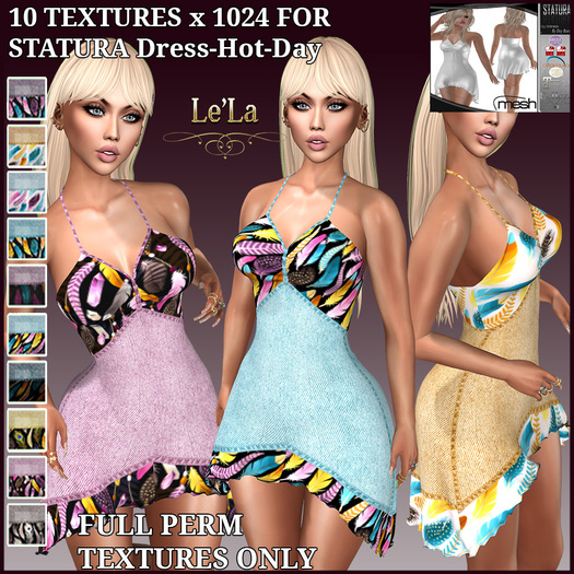 STATURA Dress-Hot-Day Texture Pack 1