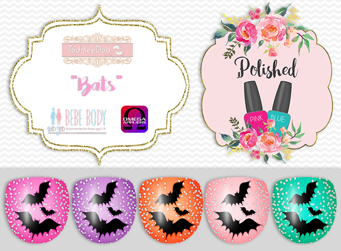 {Polished} FATPACK NAILS - Bats - TD/Bebe/Tweenster