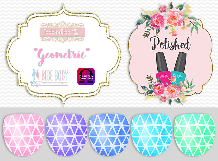 {Polished} FATPACK NAILS - Geometric - TD/Bebe/Tweenster