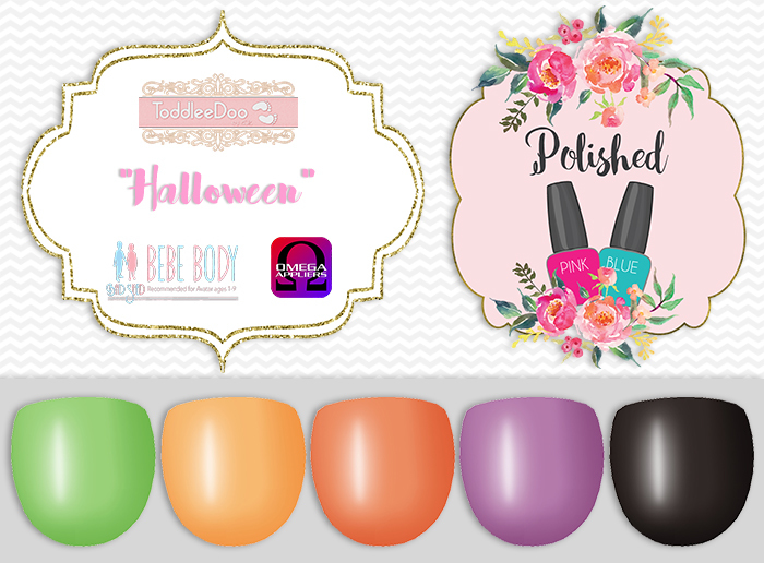 {Polished} FATPACK NAILS - Halloween - TD/Bebe/Tweenster