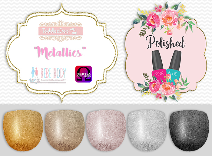 {Polished} FATPACK NAILS - Metallics - TD/Bebe/Tweenster