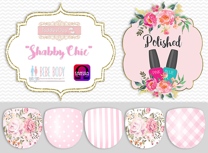 {Polished} FATPACK NAILS - Shabby Chic - TD/Bebe/Tweenster
