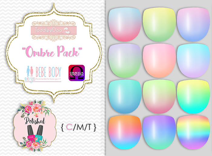 {Polished} FATPACK NAILS - Ombre Pack - TD/Bebe/Tweenster